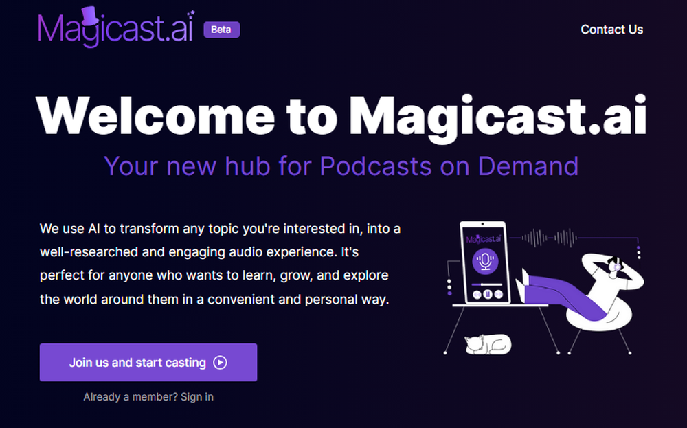 Magicast.ai Screenshot 1