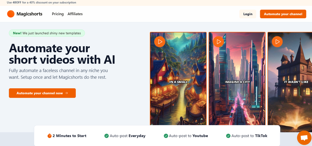 Magicshorts Screenshot 1