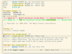 Magit Screenshot 1