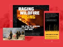 Publish immersive editorial stories with bold typography, multimedia, and visual layouts designed for publishers and long-form journalism.