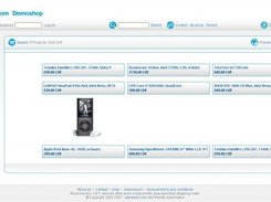 webshop interface