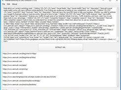 Usage Example URL Extract version 1.0.4