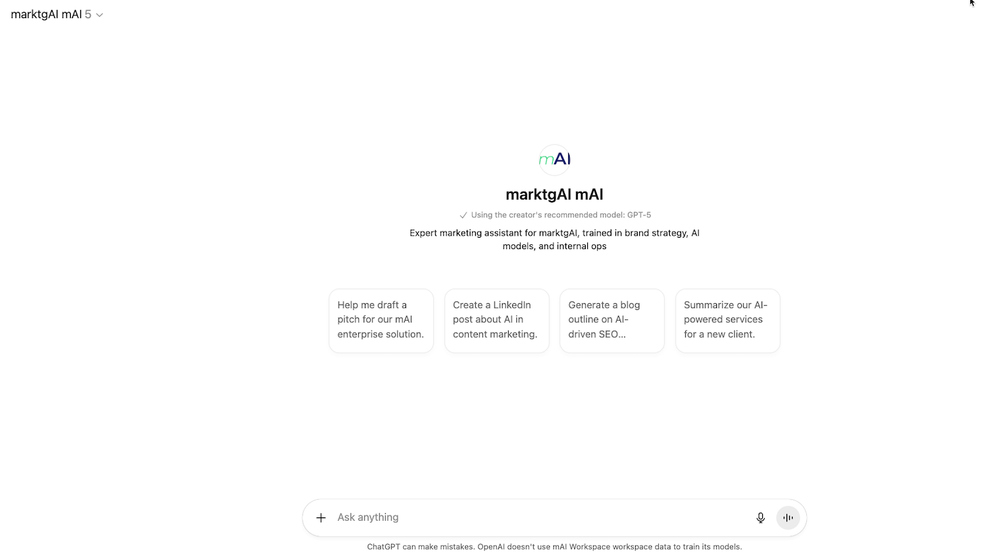 mAI Custom AI Marketing OS