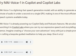 MAI-Voice-1 Screenshot 1