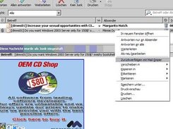 You can start Mail-Sniper with a right-click on your mail.