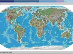The geographic location of the sender is shown in a worldmap