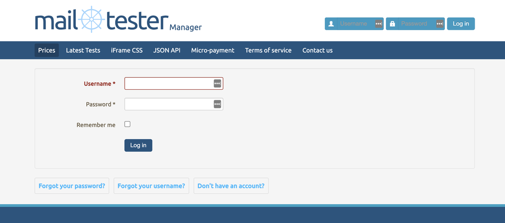 mail-tester Screenshot 1