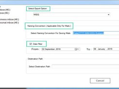 MailsSoftware MBOX to PST Converter Screenshot 1