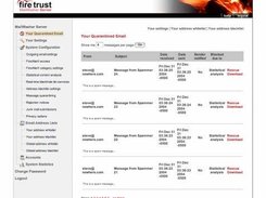 MailWasher Server Quarantine Mail Screen