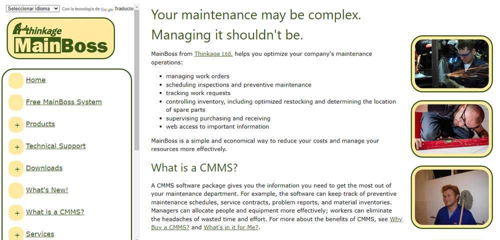 MainBoss CMMS Screenshot 1
