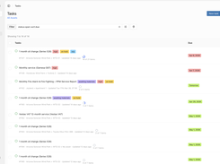 Work orders and their priority are front and centre. 
