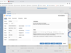 Maintenance Care CMMS - Edit Tasks