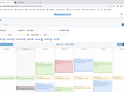 Maintenance Care CMMS - Calendar