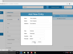 New 'Inmail' entry. New address can be added by pressing 'Ctrl+Enter' from From/To/CC fields