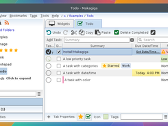 Makagiga To-do List (with Font Awesome icon theme)