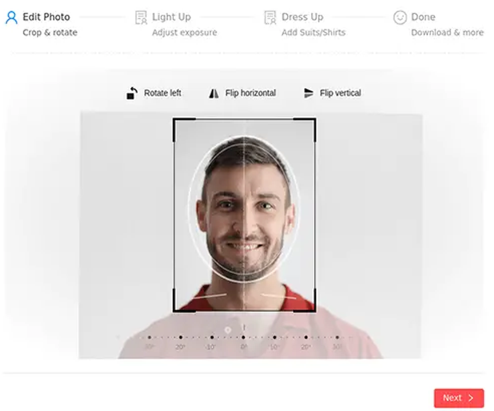 MakePassportPhoto.com Screenshot 1