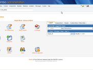 Default installation Admin Home Page