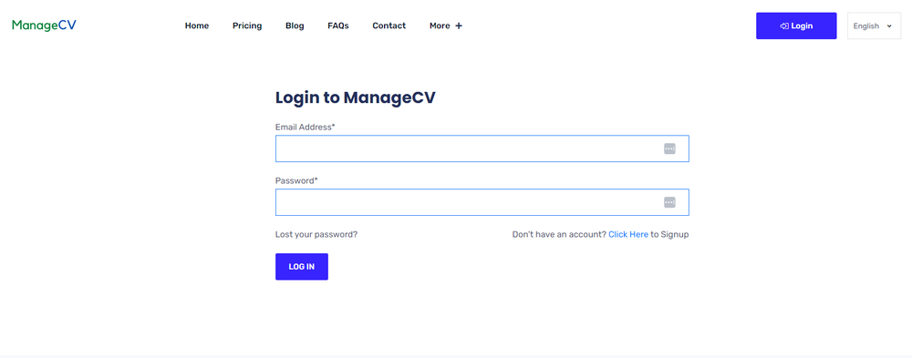 ManageCV Screenshot 1