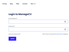 ManageCV Screenshot 1