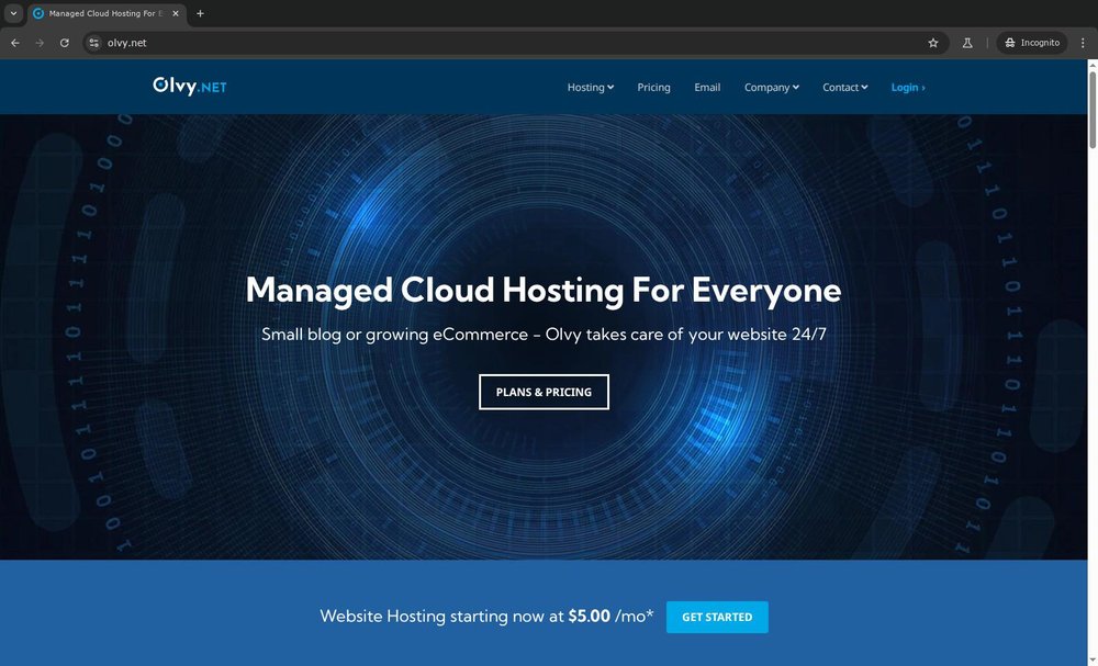Olvy.net Index page
