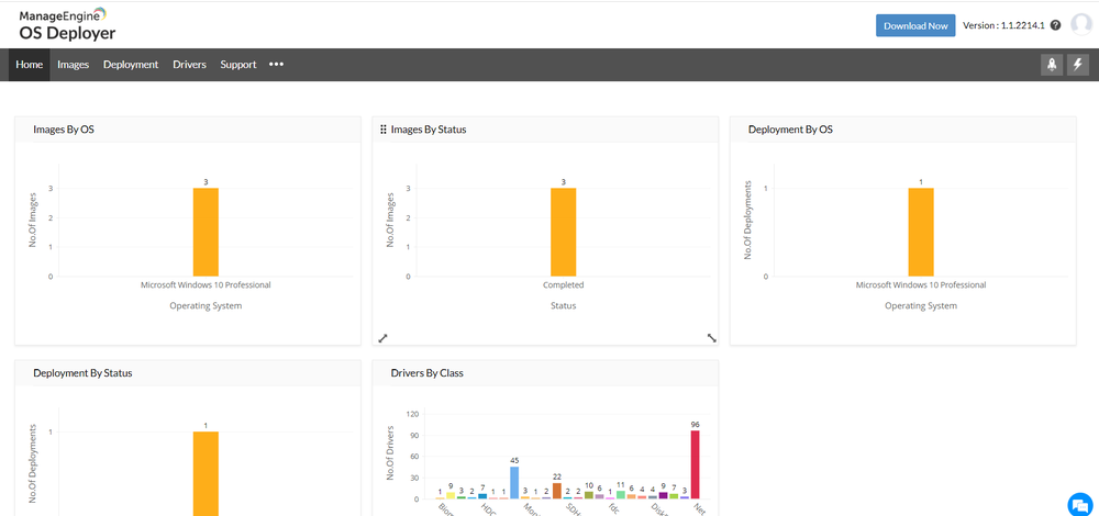 ManageEngine OS Deployer product home page