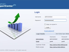 ManageEngine SupportCenter Plus-Login