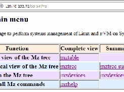 Mz main menu