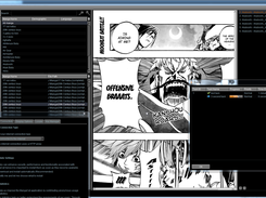 A screenshot show-casing the MangaCat Bento Black look and feel which is modeled after Winamp's Bento Black look and feel.