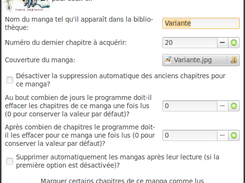 Configuration des mangas