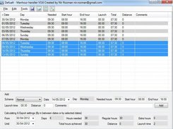 Manhour Handler Screenshot 1