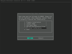 main menu