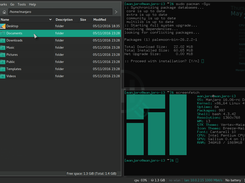 pcmanfm, urxvt