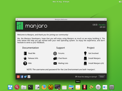 Manjaro Pantheon Shell Screenshot 1