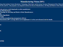 Manufacturing Vision Screenshot 1