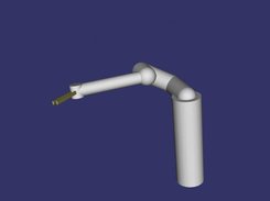 Somewhat of a profile picture of the arm without axis labels