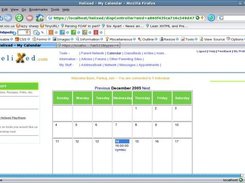 Calendar page from Firefox 1.5 on Suse 10 OSS