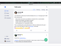 Manyverse Screenshot 1