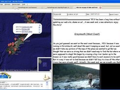 Screen shot of the Blog