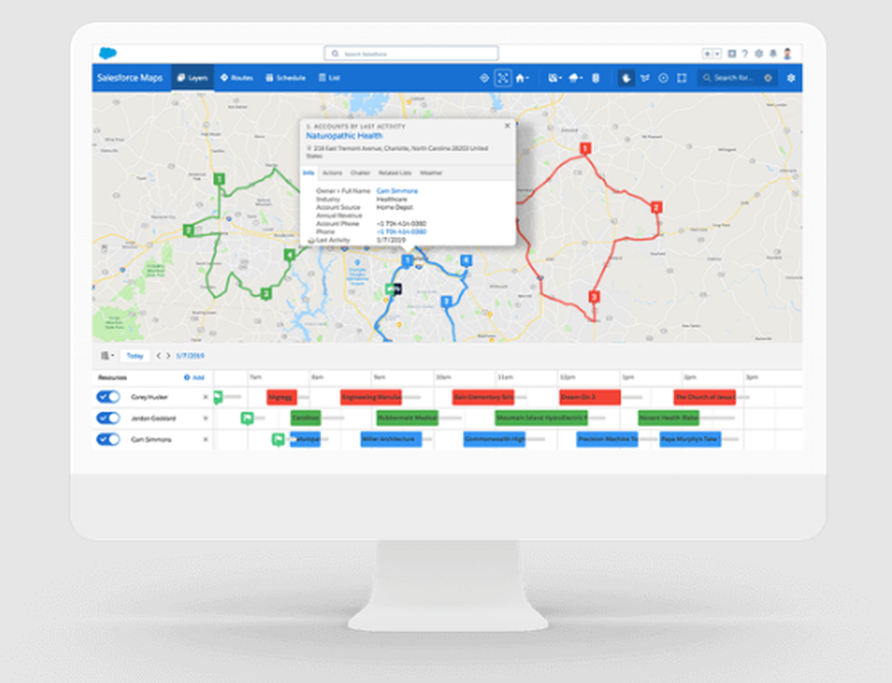 Salesforce Maps Screenshot 1