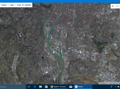 Lyon City in Satellite View