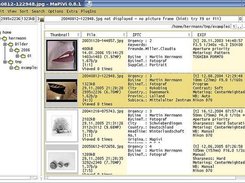 Screenshot showing Mapivi main window in thumbnail mode