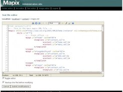 Mapix CMS online text editor (uses Edit_Area)