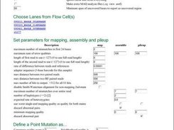Single web page interface for running maqgene analysis