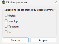 Delete program dialog.