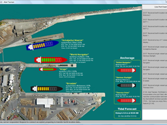 PortWatch application graphically displays port activity recorded in the MarineBerth TOS