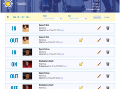 The optional 'Transit' module for managing crew movement to/from the port