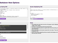 Markdown Here options