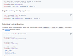 markdown-it Screenshot 1