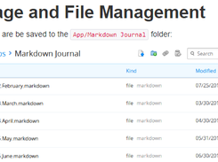 Markdown Journal Screenshot 1