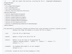 markdown-toc Screenshot 1